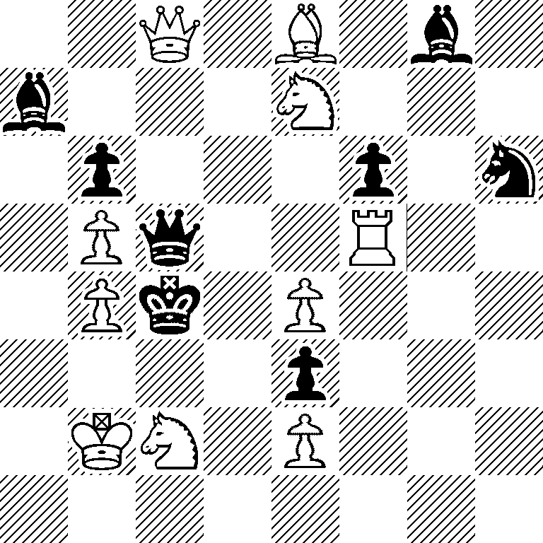 2Q1B1b1/b3N3/1p3p1n/1Pq2R2/1Pk1P3/4p3/1KN1P3/8