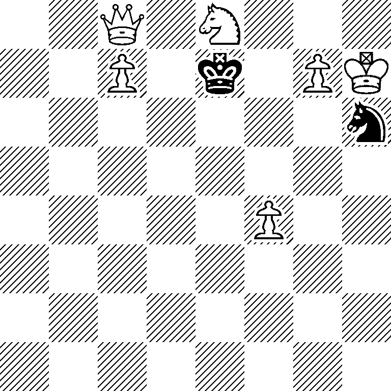 2Q1N3/2P1k1PK/7n/8/5P2/8/8/8