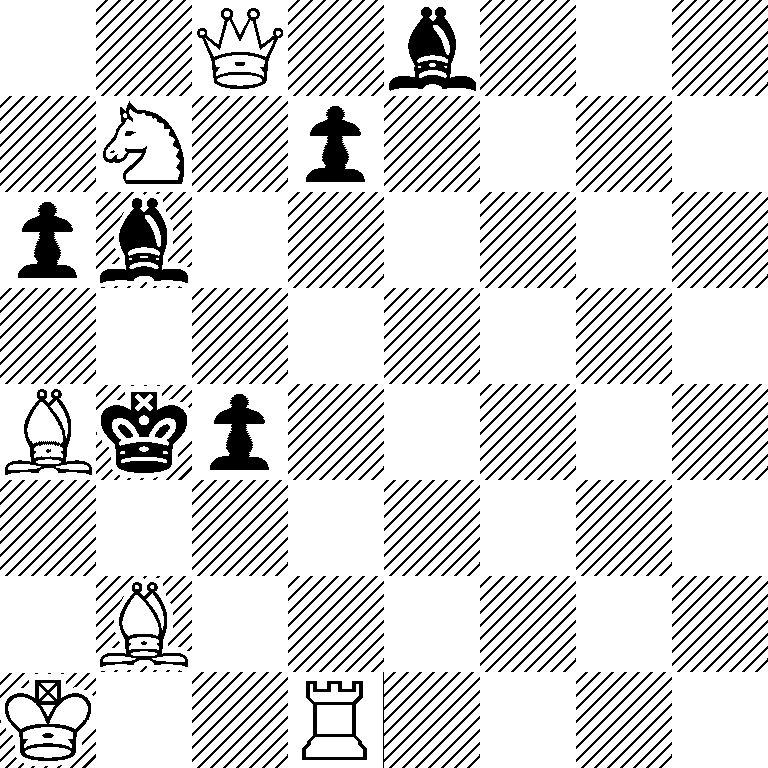 2Q1b3/1N1p4/pb6/8/Bkp5/8/1B6/K2R4