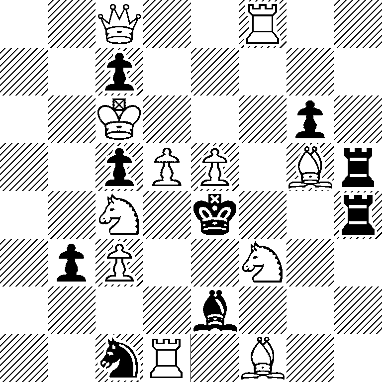 2Q2R2/2p5/2K3p1/2pPP1Br/2N1k2r/1pP2N2/4b3/2nR1B2