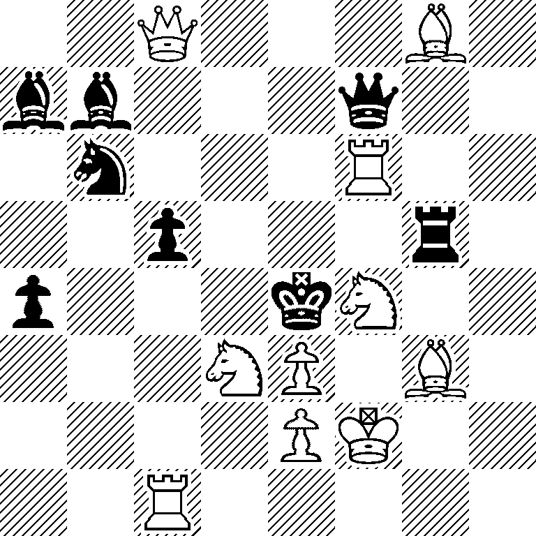 2Q3B1/bb3q2/1n3R2/2p3r1/p3kN2/3NP1B1/4PK2/2R5