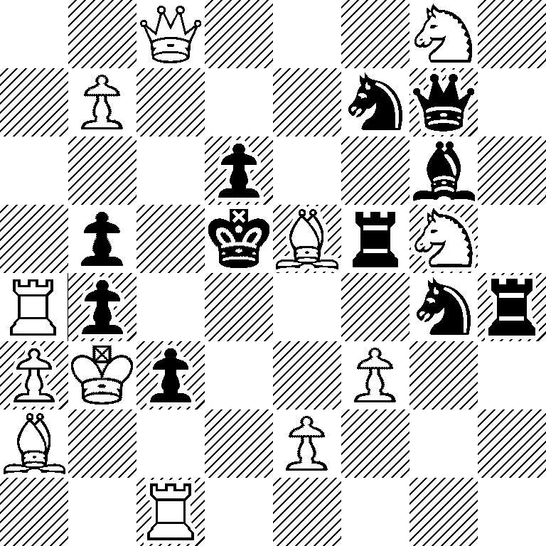 2Q3N1/1P3nq1/3p2b1/1p1kBrN1/Rp4nr/PKp2P2/B3P3/2R5