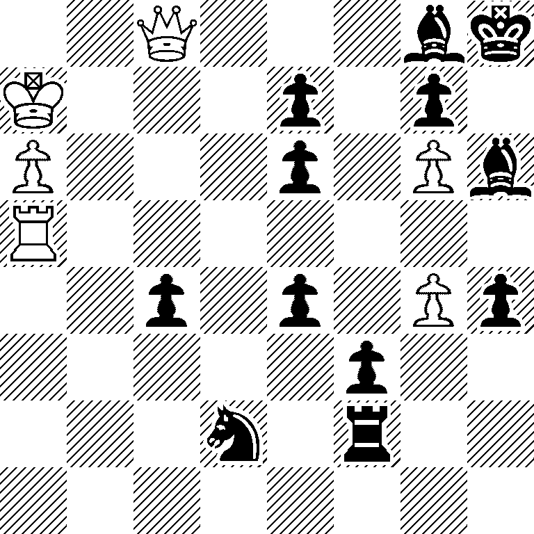 2Q3bk/K3p1p1/P3p1Pb/R7/2p1p1Pp/5p2/3n1r2/8