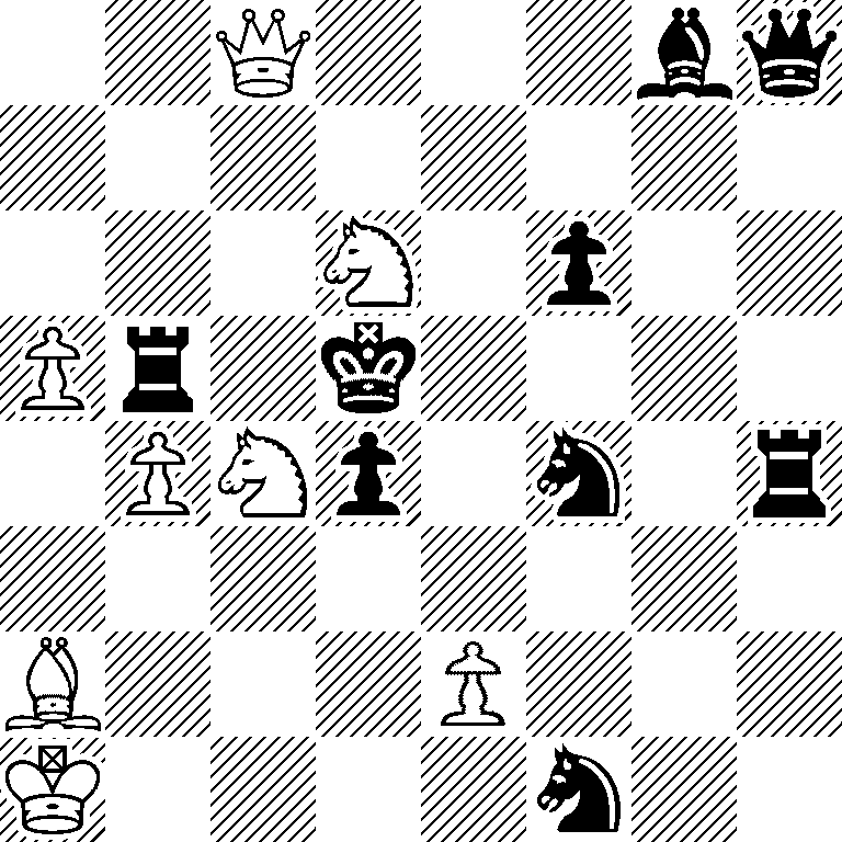 2Q3bq/8/3N1p2/Pr1k4/1PNp1n1r/8/B3P3/K4n2