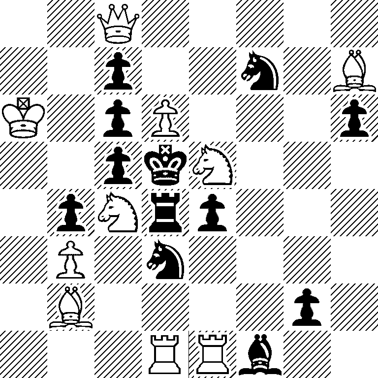 2Q5/2p2n1B/K1pP3p/2pkN3/1pNrp3/1P1n4/1B4p1/3RRb2