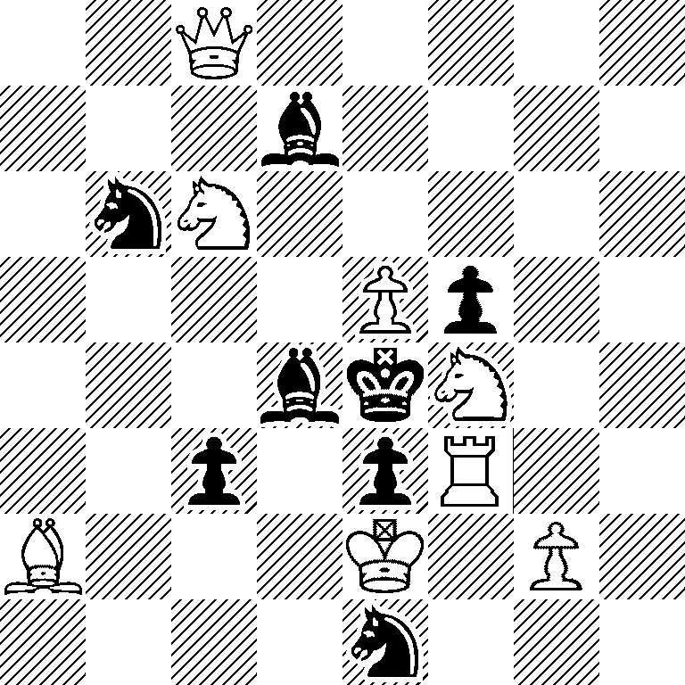 2Q5/3b4/1nN5/4Pp2/3bkN2/2p1pR2/B3K1P1/4n3