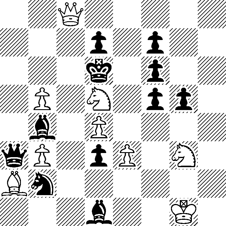 2Q5/3p1p2/3k1p2/1P1N1pp1/1b1P4/qP1pP1N1/Bn6/3b2K1