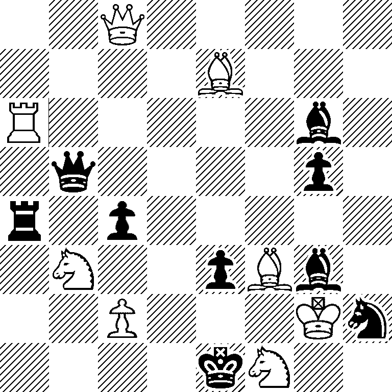 2Q5/4B3/R5b1/1q4p1/r1p5/1N2pBb1/2P3Kn/4kN2