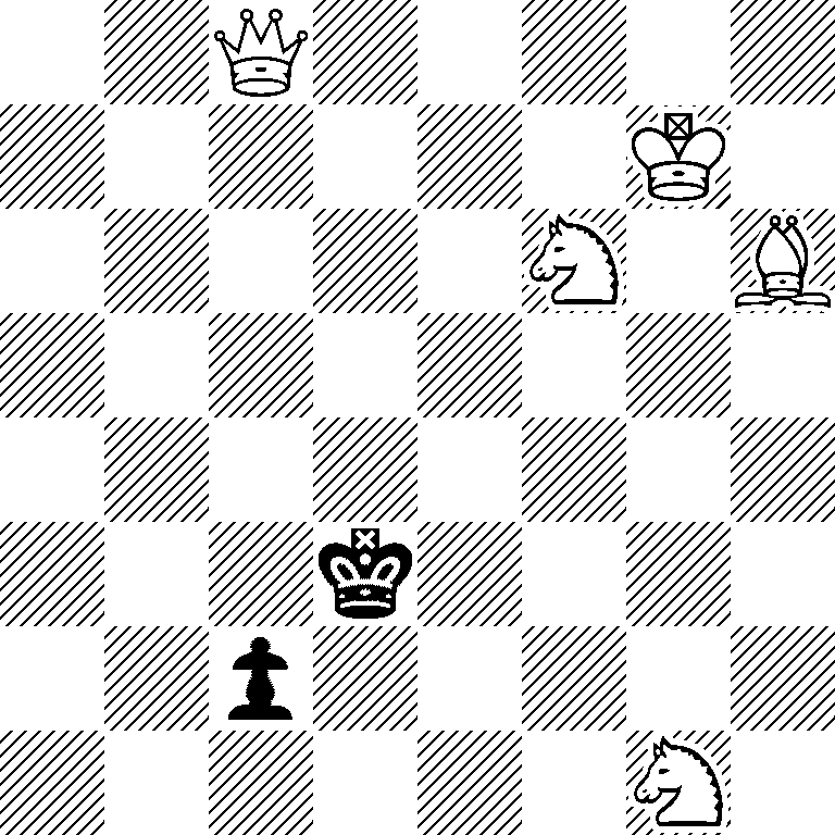 2Q5/6K1/5N1B/8/8/3k4/2p5/6N1