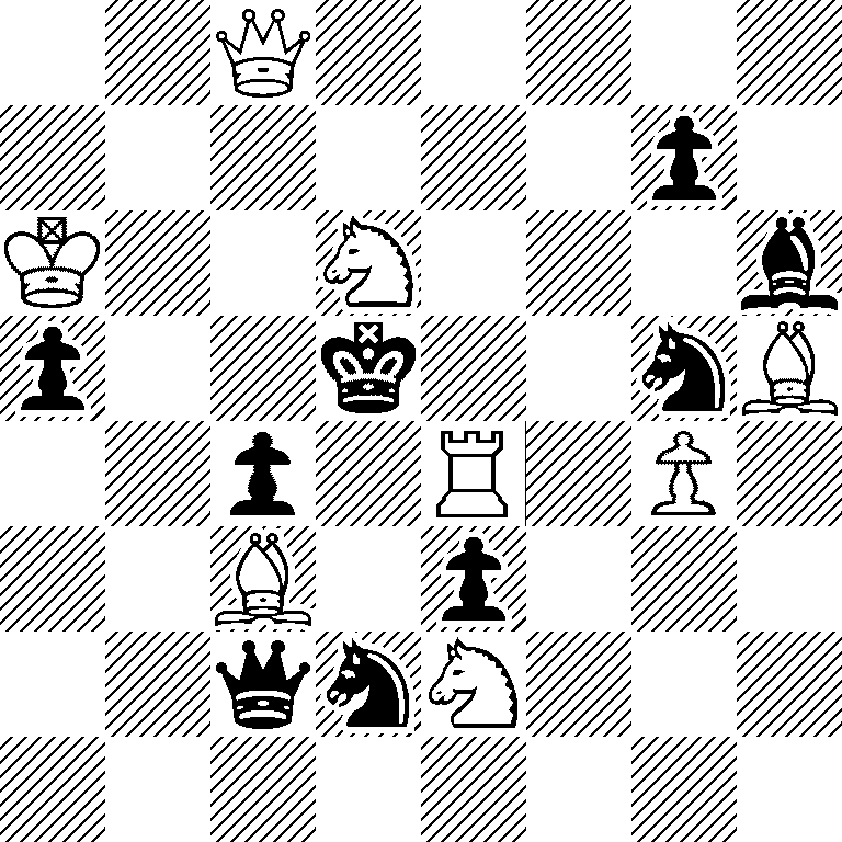 2Q5/6p1/K2N3b/p2k2nB/2p1R1P1/2B1p3/2qnN3/8