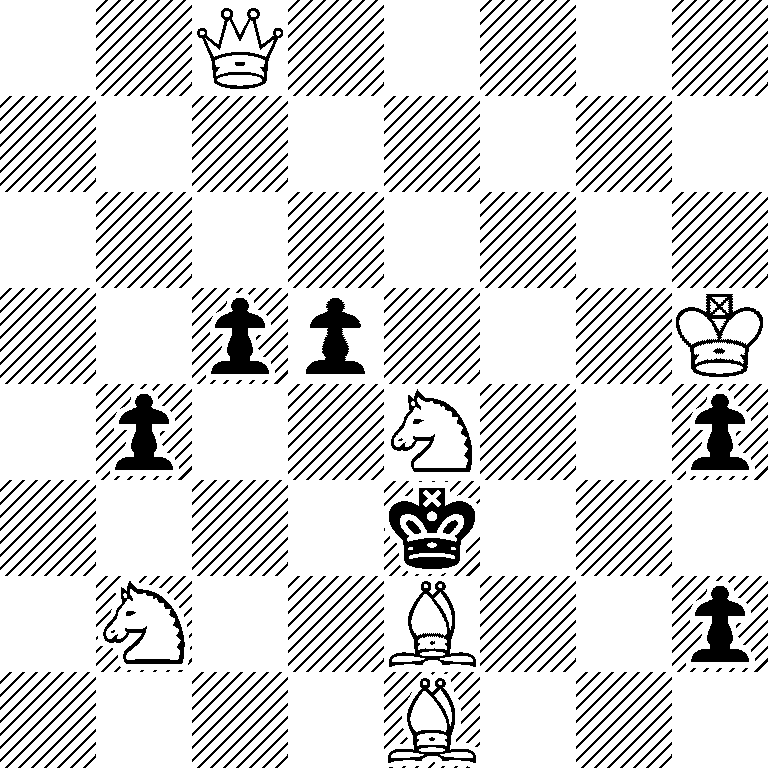 2Q5/8/8/2pp3K/1p2N2p/4k3/1N2B2p/4B3