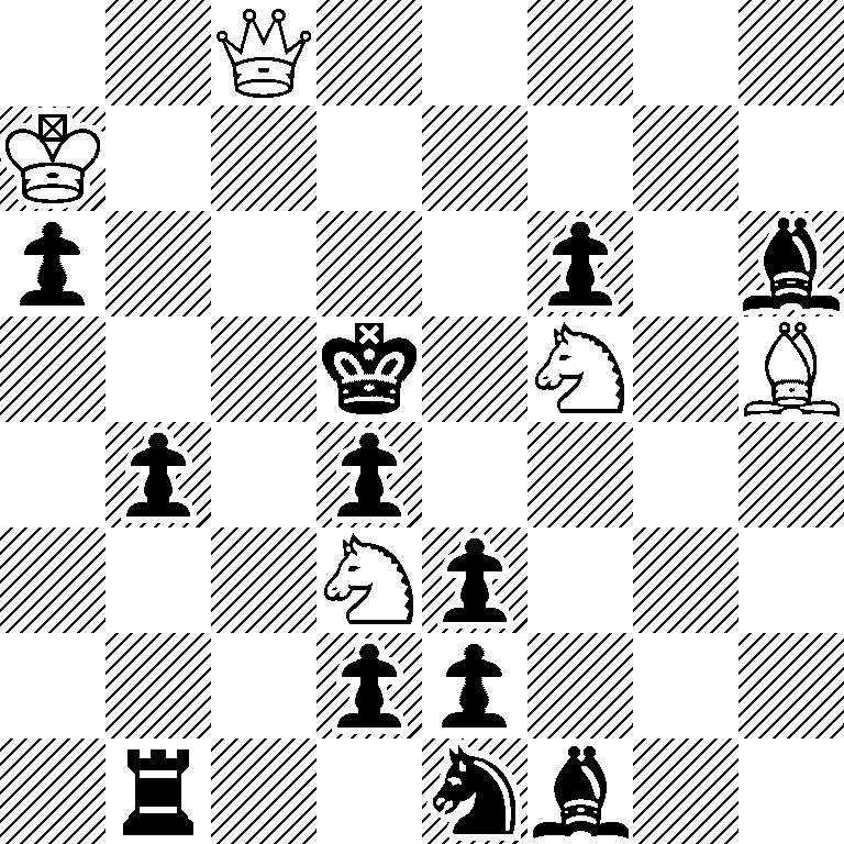 2Q5/K7/p4p1b/3k1N1B/1p1p4/3Np3/3pp3/1r2nb2