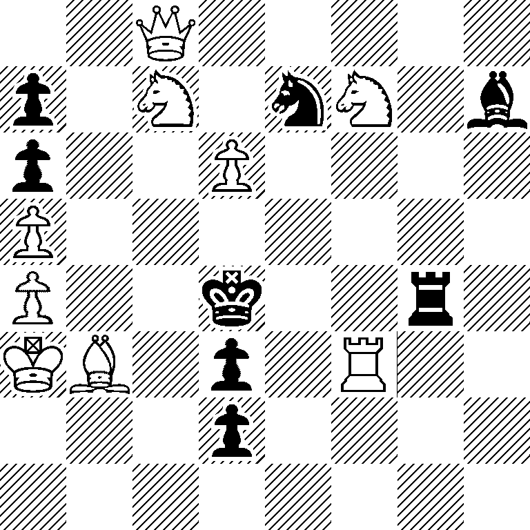 2Q5/p1N1nN1b/p2P4/P7/P2k2r1/KB1p1R2/3p4/8