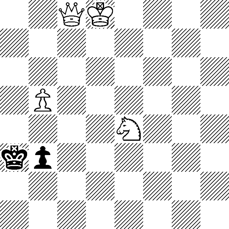 2QK4/8/8/1P6/4N3/kp6/8/8