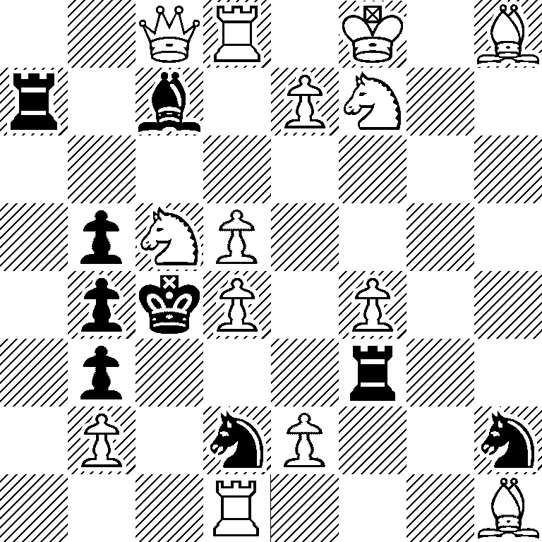 2QR1K1B/r1b1PN2/8/1pNP4/1pkP1P2/1p3r2/1P1nP2n/3R3B
