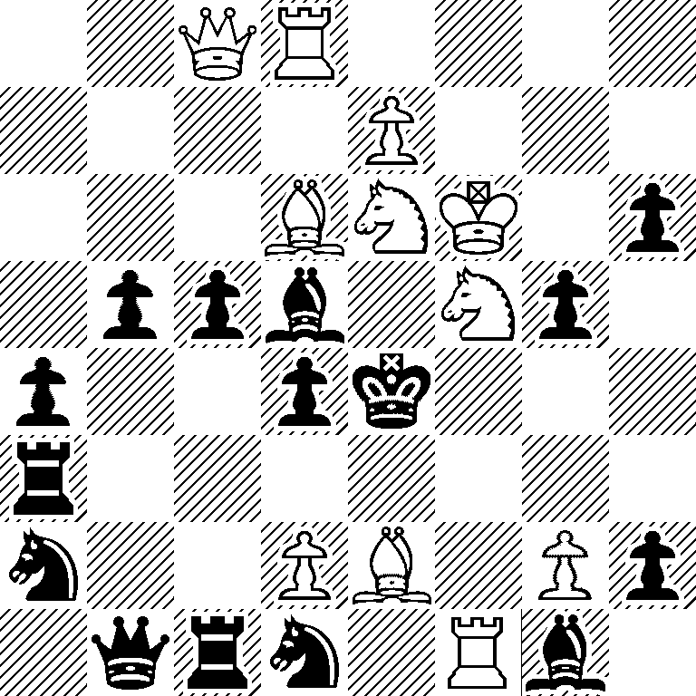 2QR4/4P3/3BNK1p/1ppb1Np1/p2pk3/r7/n2PB1Pp/1qrn1Rb1