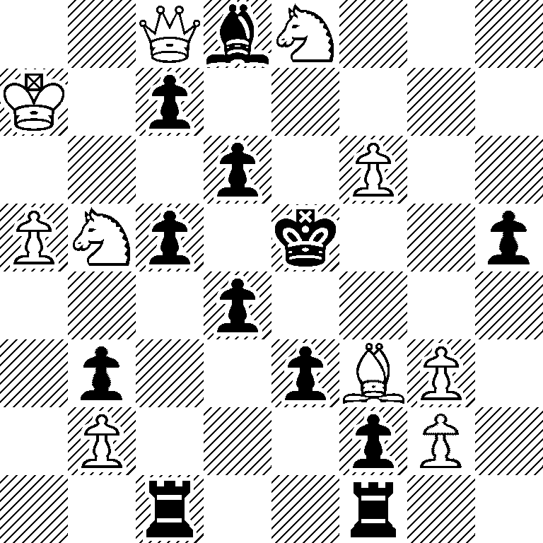 2QbN3/K1p5/3p1P2/PNp1k2p/3p4/1p2pBP1/1P3pP1/2r2r2