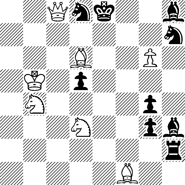 2Qnk2b/7n/3B2P1/1K1p4/1N4p1/3N2pb/7r/5B2