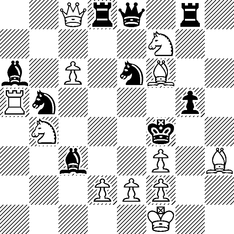 2Qrq1r1/5N2/b1P1nB2/Rn4p1/1N3k2/2b2P1B/3PPP2/5K2