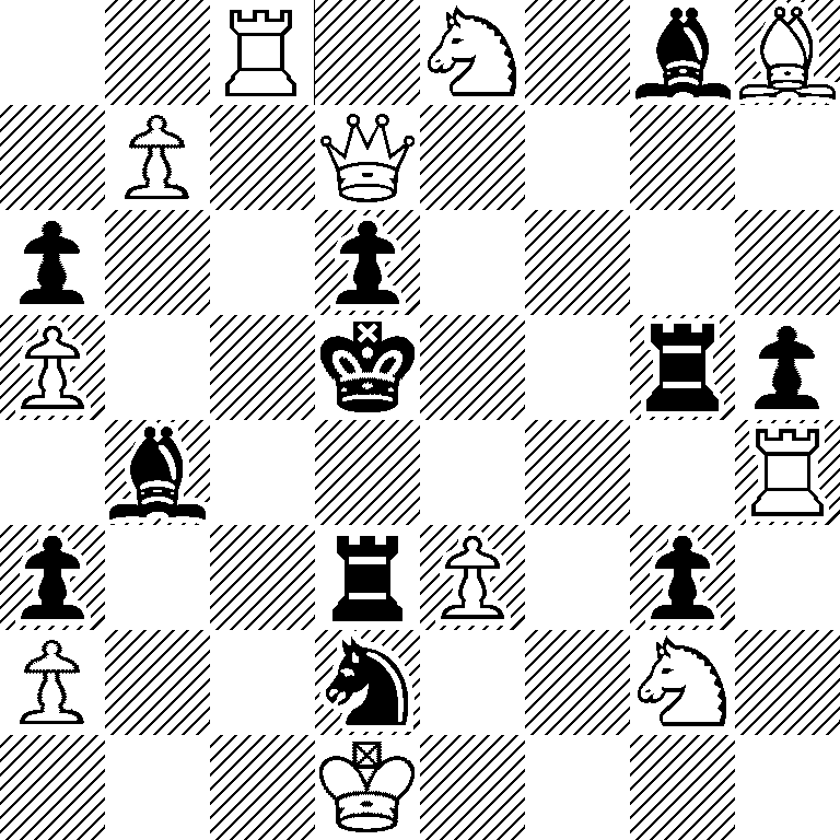 2R1N1bB/1P1Q4/p2p4/P2k2rp/1b5R/p2rP1p1/P2n2N1/3K4