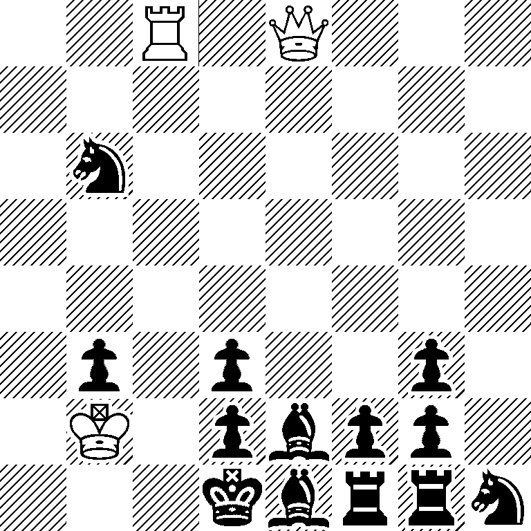 2R1Q3/8/1n6/8/8/1p1p2p1/1K1pbpp1/3kbrrn