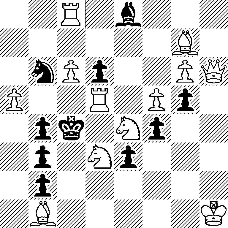 2R1b3/6B1/1nPp2PQ/P2R1Pp1/1pk1Np2/1p1Np3/1p6/1B5K