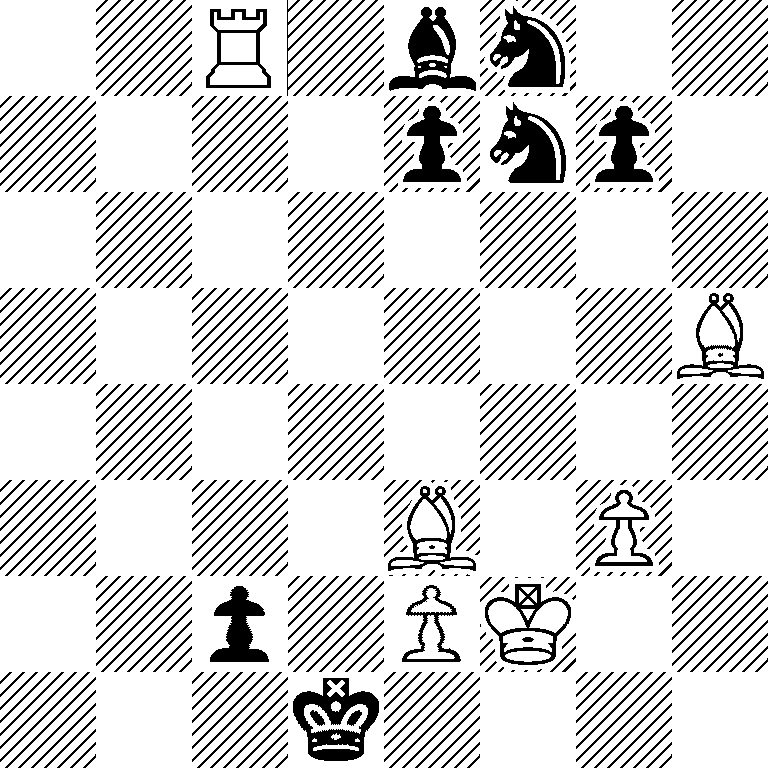 2R1bn2/4pnp1/8/7B/8/4B1P1/2p1PK2/3k4