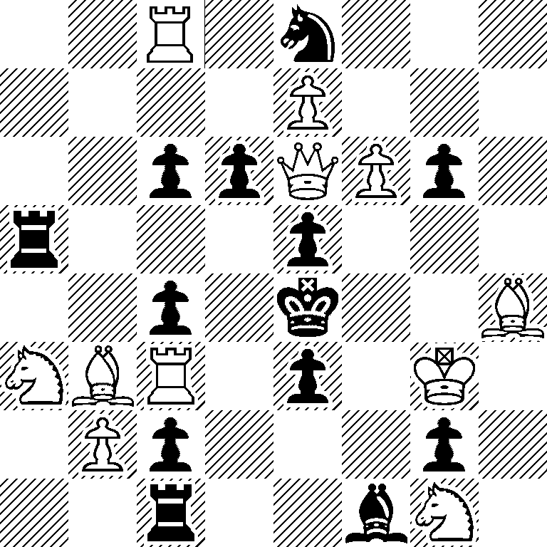 2R1n3/4P3/2ppQPp1/r3p3/2p1k2B/NBR1p1K1/1Pp3p1/2r2bN1