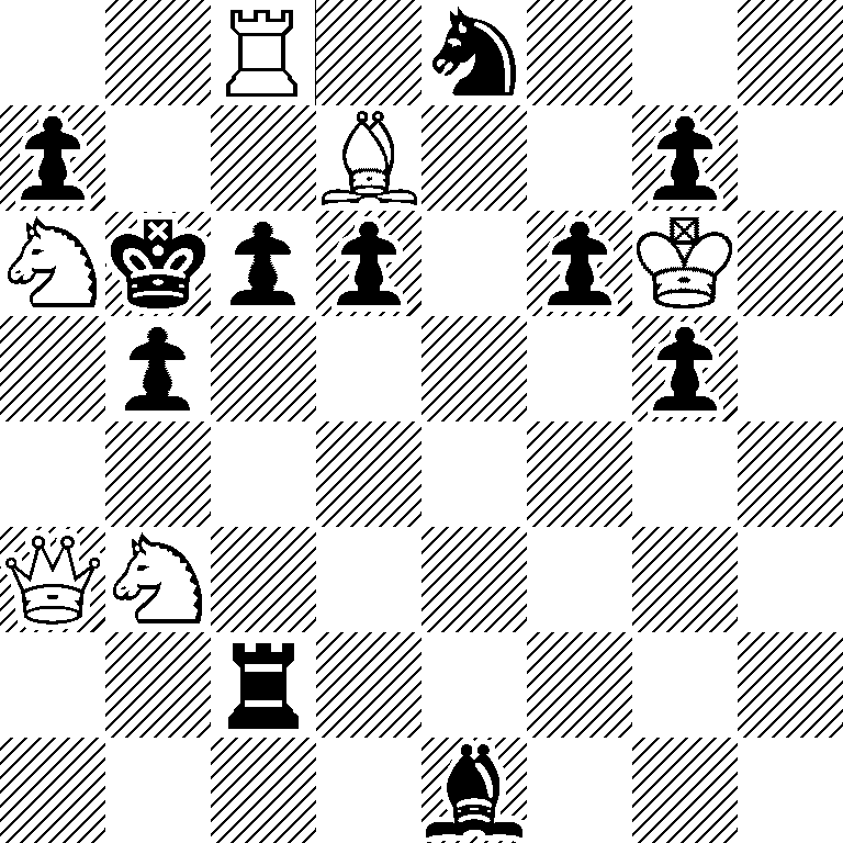 2R1n3/p2B2p1/Nkpp1pK1/1p4p1/8/QN6/2r5/4b3
