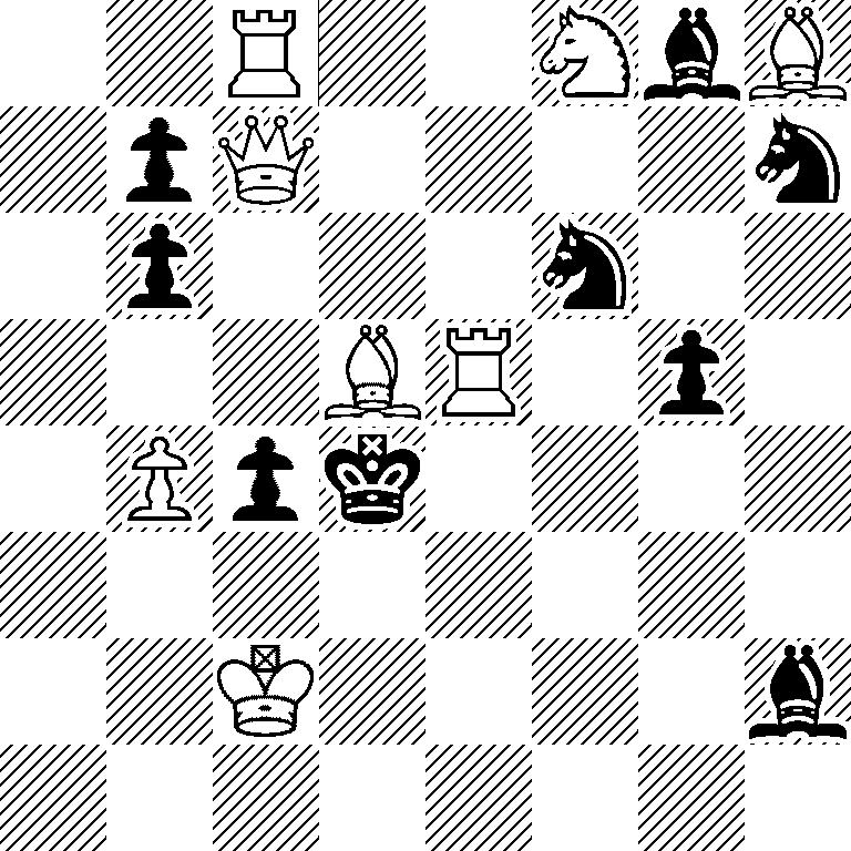 2R2NbB/1pQ4n/1p3n2/3BR1p1/1Ppk4/8/2K4b/8