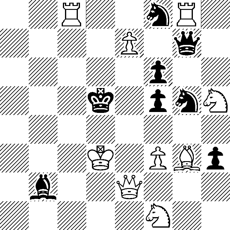 2R2nR1/4P1q1/5p2/3k1pnN/8/3K1PBp/1b2Q3/5N2