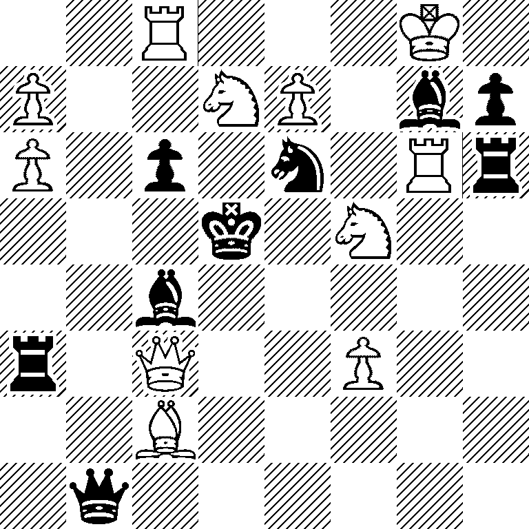 2R3K1/P2NP1bp/P1p1n1Rr/3k1N2/2b5/r1Q2P2/2B5/1q6