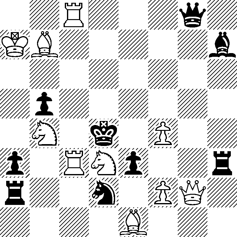 2R3q1/KB5b/8/1p6/1N1k1P2/p1RNp2r/r2n1PQ1/4B3