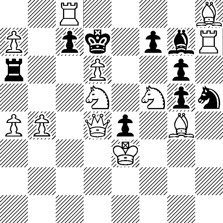 2R4B/P1pk1pbR/r2P2p1/3N1Npn/PP1Qp1B1/4K3/8/8