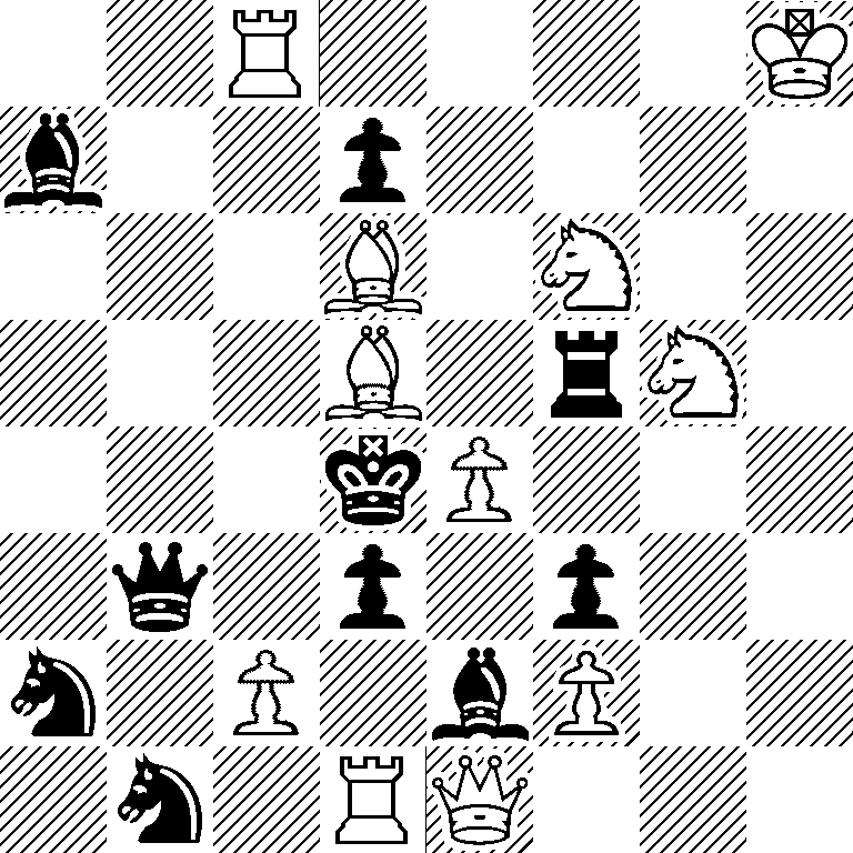 2R4K/b2p4/3B1N2/3B1rN1/3kP3/1q1p1p2/n1P1bP2/1n1RQ3