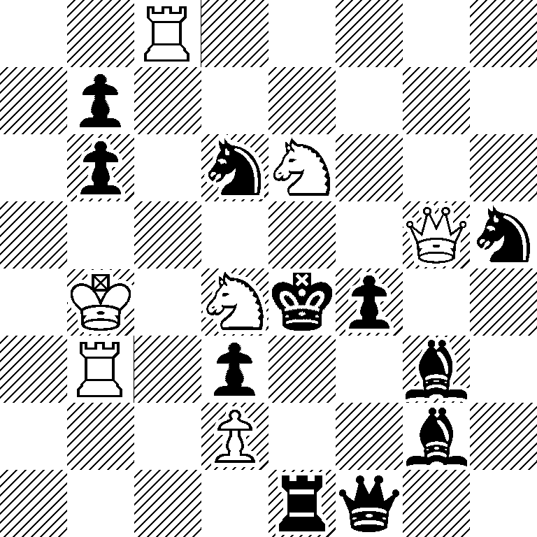 2R5/1p6/1p1nN3/6Qn/1K1Nkp2/1R1p2b1/3P2b1/4rq2