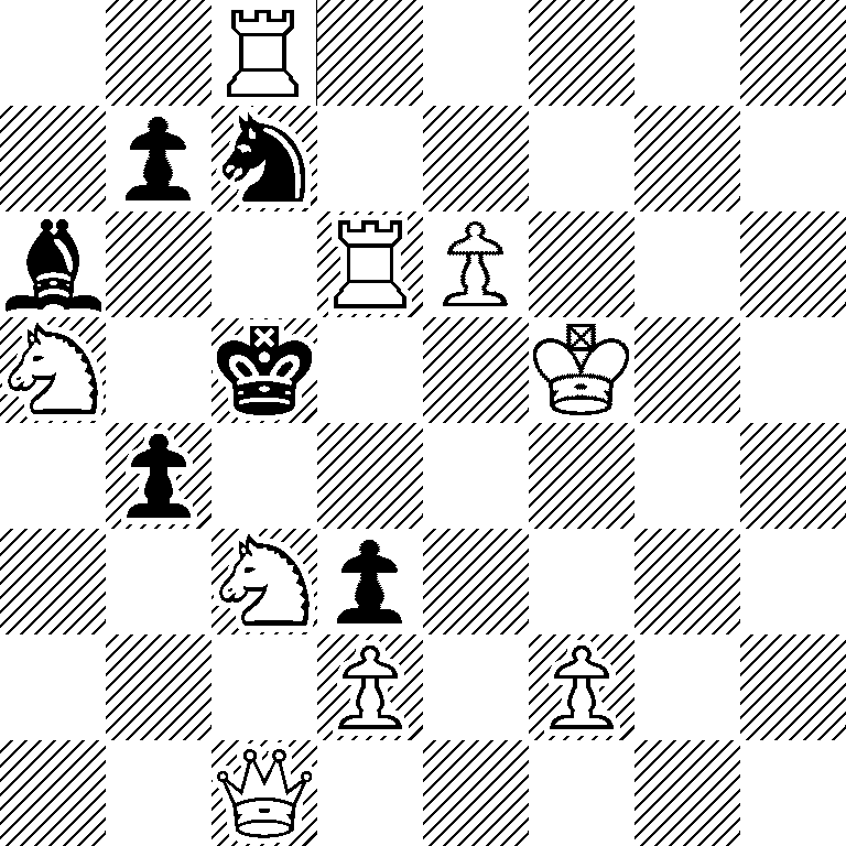 2R5/1pn5/b2RP3/N1k2K2/1p6/2Np4/3P1P2/2Q5