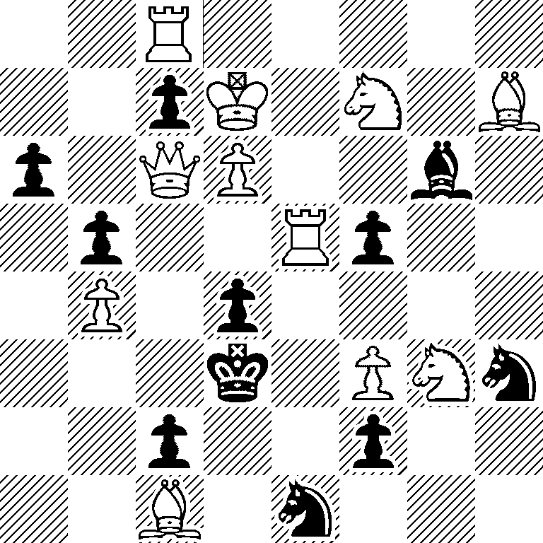2R5/2pK1N1B/p1QP2b1/1p2Rp2/1P1p4/3k1PNn/2p2p2/2B1n3