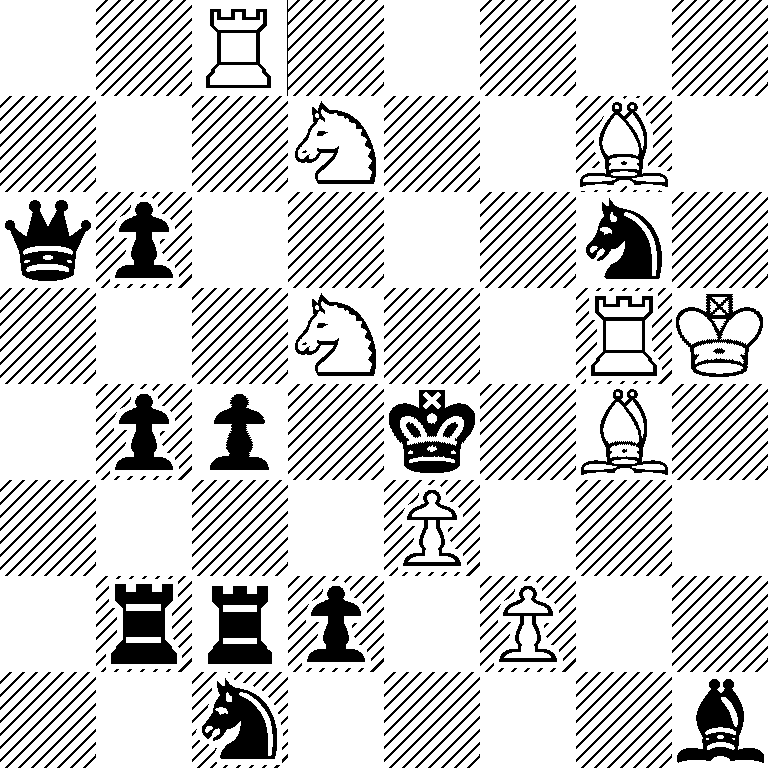 2R5/3N2B1/qp4n1/3N2RK/1pp1k1B1/4P3/1rrp1P2/2n4b