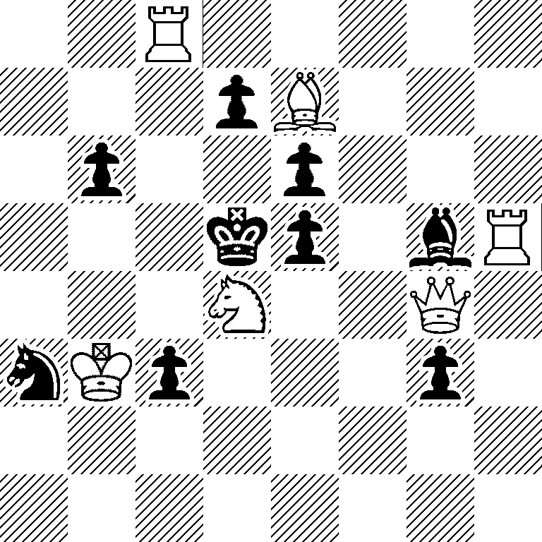 2R5/3pB3/1p2p3/3kp1bR/3N2Q1/nKp3p1/8/8