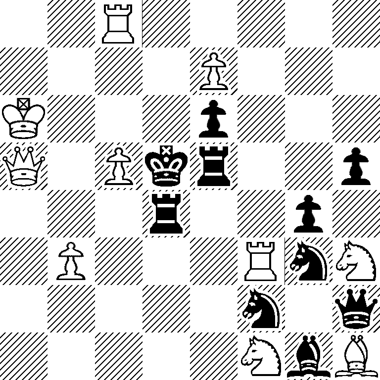 2R5/4P3/K3p3/Q1Pkr2p/3r2p1/1P3RnN/5n1q/5NbB