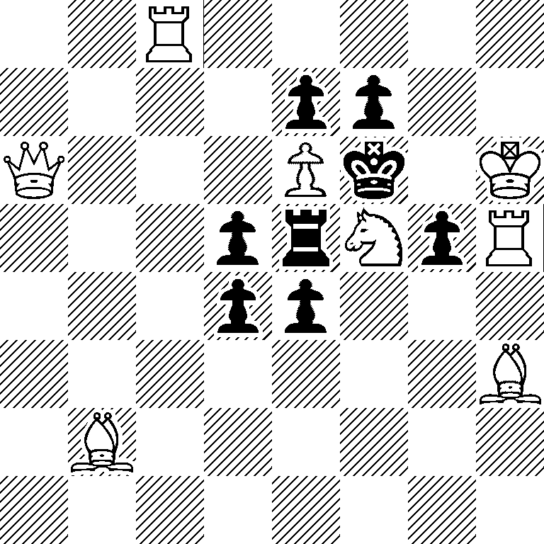 2R5/4pp2/Q3Pk1K/3prNpR/3pp3/7B/1B6/8