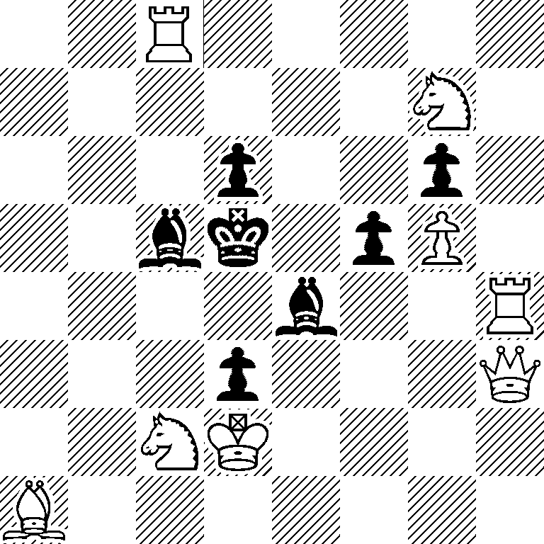 2R5/6N1/3p2p1/2bk1pP1/4b2R/3p3Q/2NK4/B7