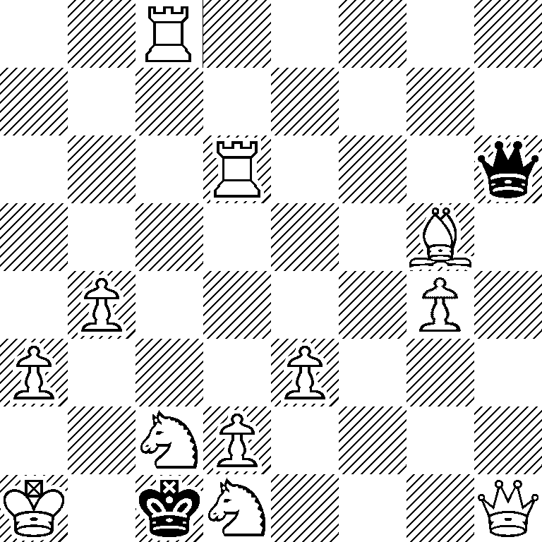 2R5/8/3R3q/6B1/1P4P1/P3P3/2NP4/K1kN3Q