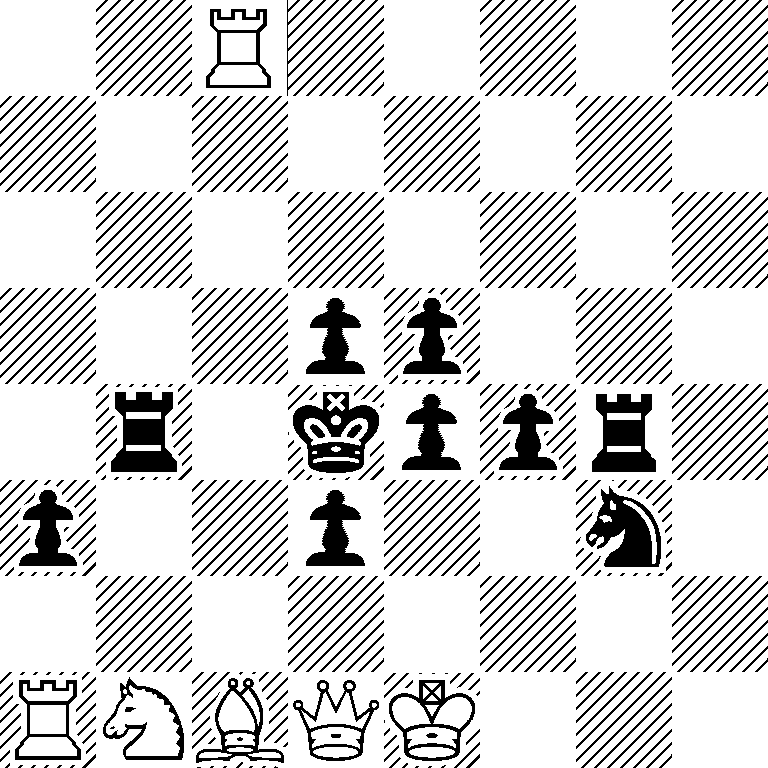 2R5/8/8/3pp3/1r1kppr1/p2p2n1/8/RNBQK3