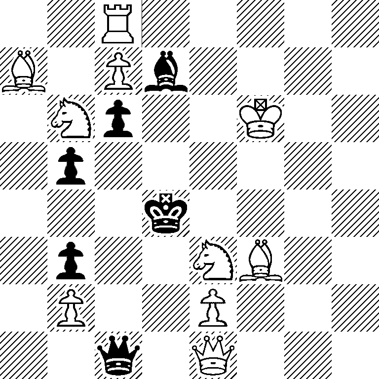 2R5/B1Pb4/1Np2K2/1p6/3k4/1p2NB2/1P2P3/2q1Q3