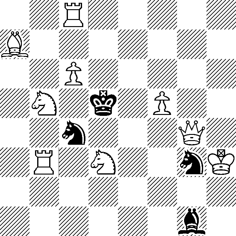 2R5/B7/2P5/1N1k1P2/2n3Q1/1R1N2nK/8/6b1