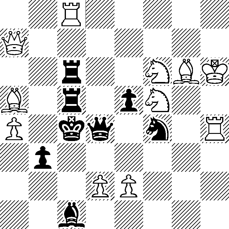2R5/Q7/2r2NBK/B1r1pN2/P1kq1n1R/1p6/3PP3/2b5