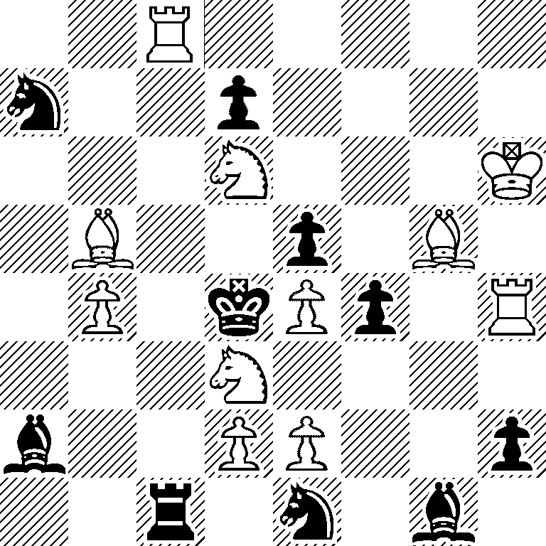 2R5/n2p4/3N3K/1B2p1B1/1P1kPp1R/3N4/b2PP2p/2r1n1b1