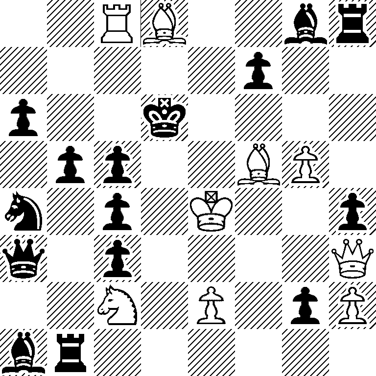 2RB2br/5p2/p2k4/1pp2BP1/n1p1K2p/q1p4Q/2N1P1pP/br6